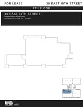 30 E 40th St, New York, NY à louer Plan d’étage- Image 1 de 1