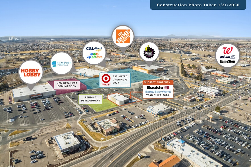 4159 Yellowstone Ave, Chubbuck, ID for sale - Aerial - Image 2 of 3