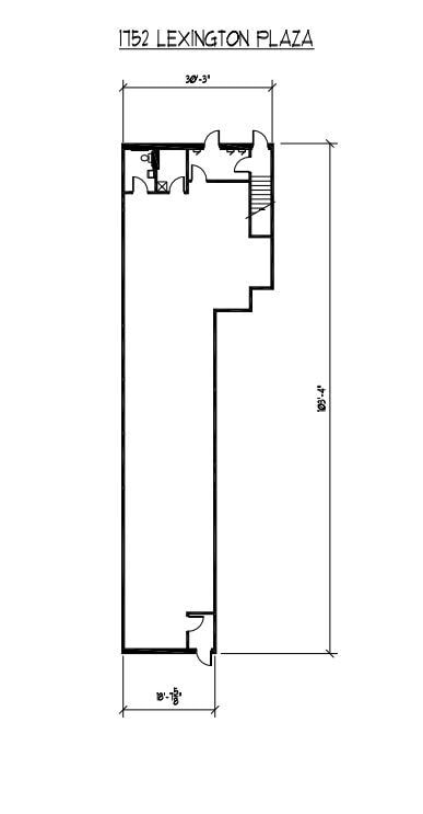 1682-1732 N Lexington Pky, Roseville, MN à louer Plan d’étage- Image 1 de 1