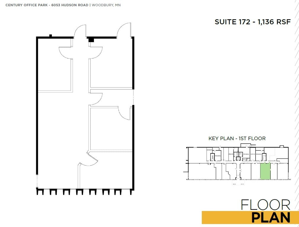 6043 Hudson Rd, Woodbury, MN à louer Plan d’étage- Image 1 de 1