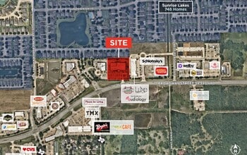 9223 Broadway St, Pearland, TX - Aerial map view