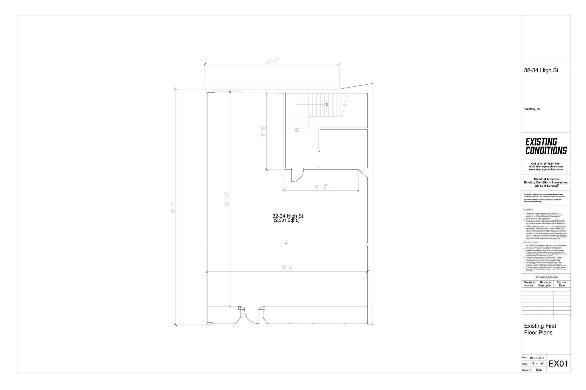 28-36 High St, Westerly, RI à louer Plan de site- Image 1 de 1
