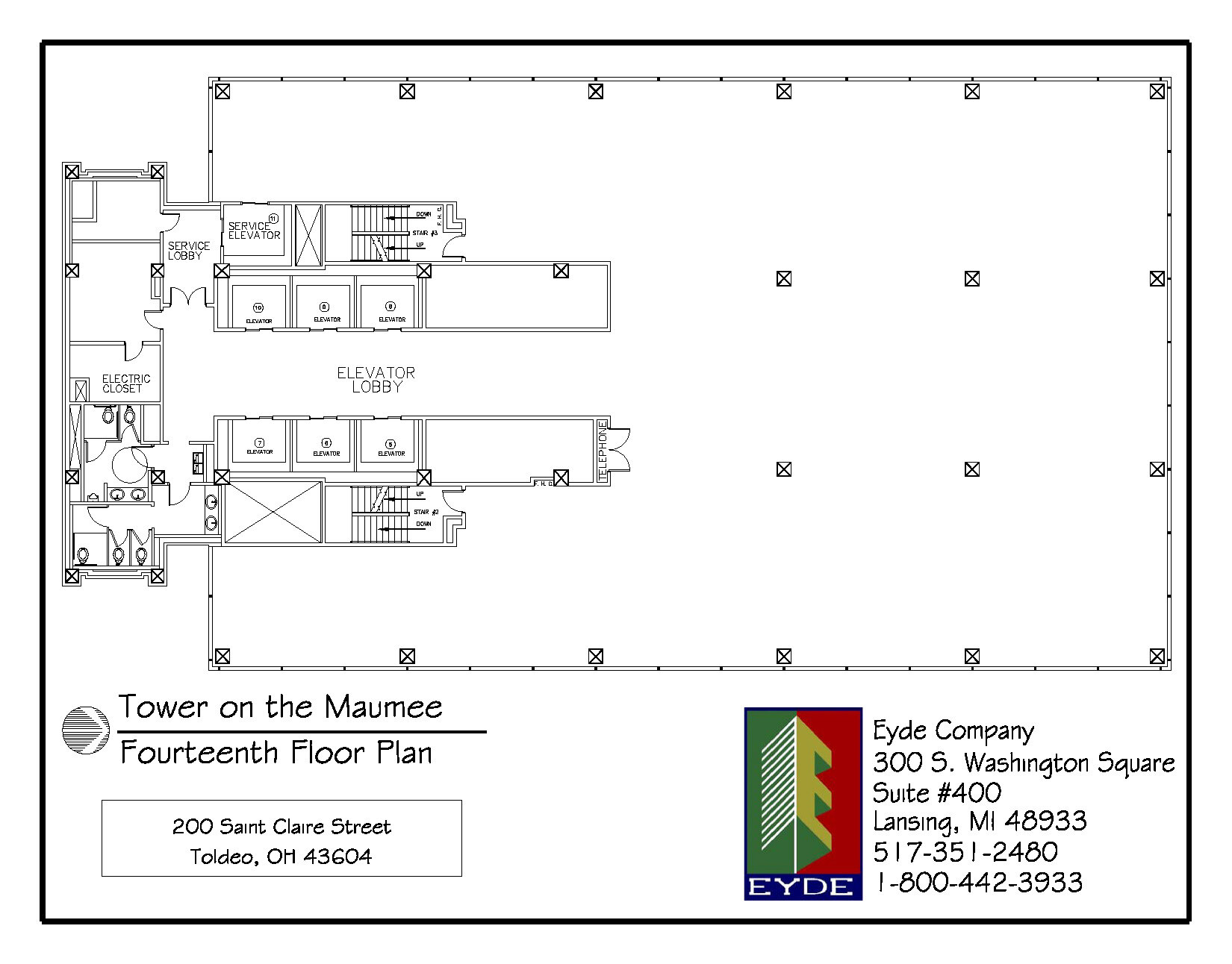 200 N Saint Clair St, Toledo, OH for lease Floor Plan- Image 1 of 1