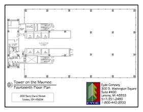 200 N Saint Clair St, Toledo, OH for lease Floor Plan- Image 1 of 1