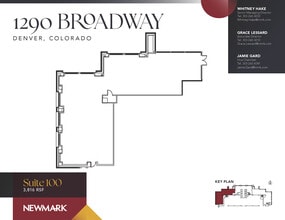 1290 Broadway, Denver, CO for lease Floor Plan- Image 1 of 2