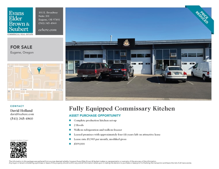 Commissary Kitchen, Eugene, OR for sale - Building Photo - Image 2 of 15