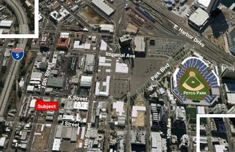 301 16th St, San Diego, CA - AÉRIEN  Vue de la carte