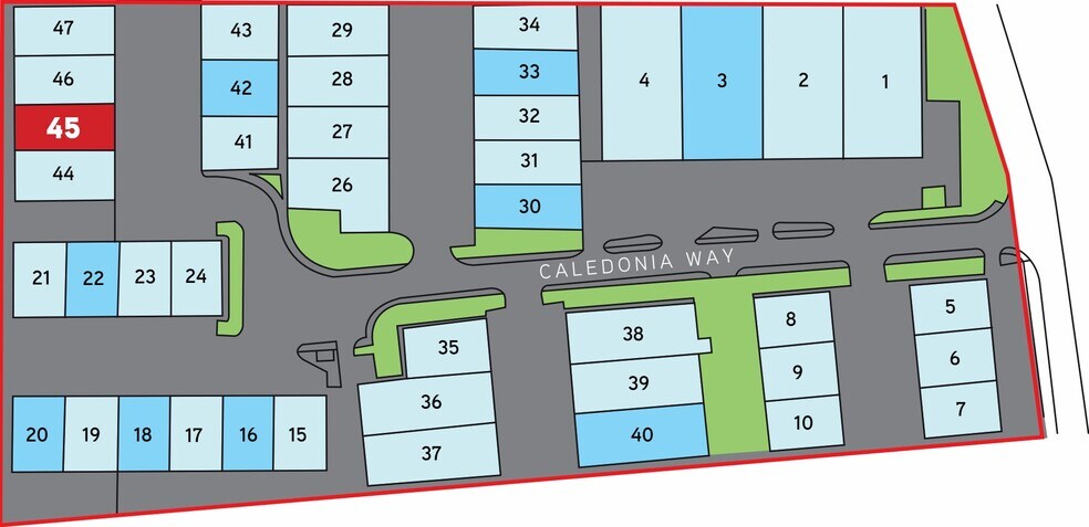 Caledonia Way, Manchester à louer - Plan de site - Image 2 de 2