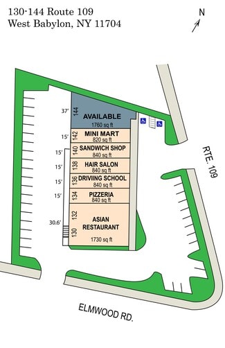 Plus de détails pour 130-144 Route 109, West Babylon, NY - Commerce de détail à louer