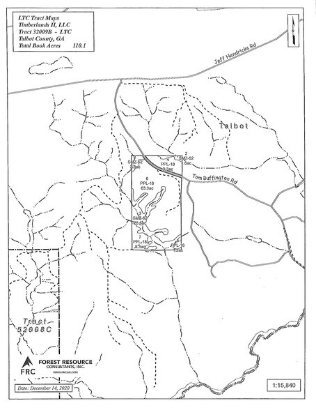Talbot County Tract 32009B, Woodland, GA à vendre - Plan de site - Image 2 de 2