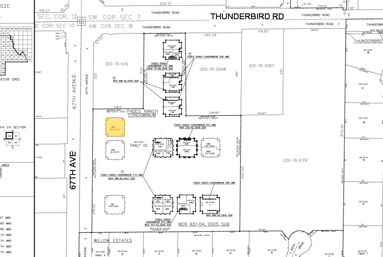 6677 W Thunderbird Rd, Glendale, AZ à vendre - Plan cadastral - Image 2 de 14
