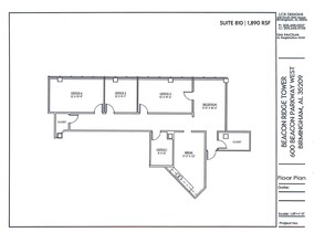 600 Beacon Pkwy W, Birmingham, AL à louer Plan de site- Image 1 de 3