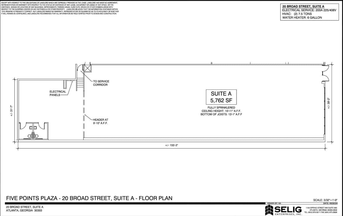 31 Peachtree St, Atlanta, GA à louer Plan d’étage- Image 1 de 1
