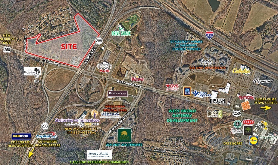 W Broad St & Route 288, Richmond, VA à vendre - Photo du bâtiment - Image 1 de 1