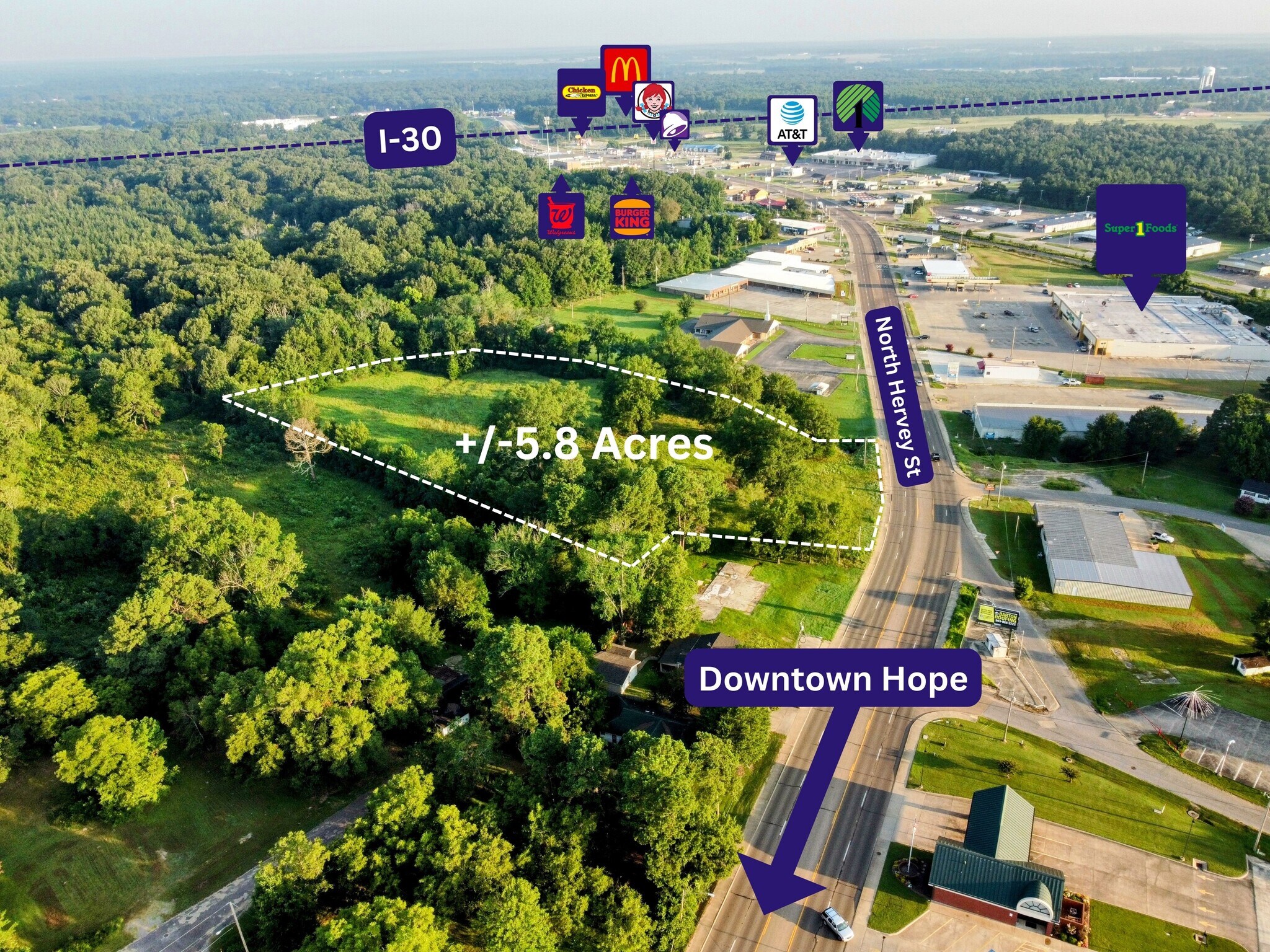 712 N Hervey St, Hope, AR for sale Aerial- Image 1 of 26