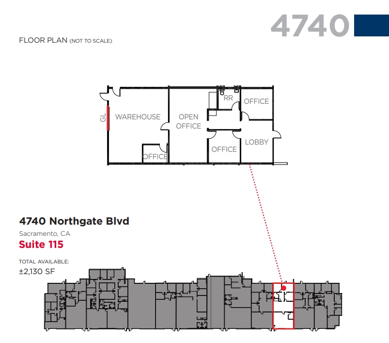 4700 Northgate Blvd, Sacramento, CA for lease Floor Plan- Image 1 of 1