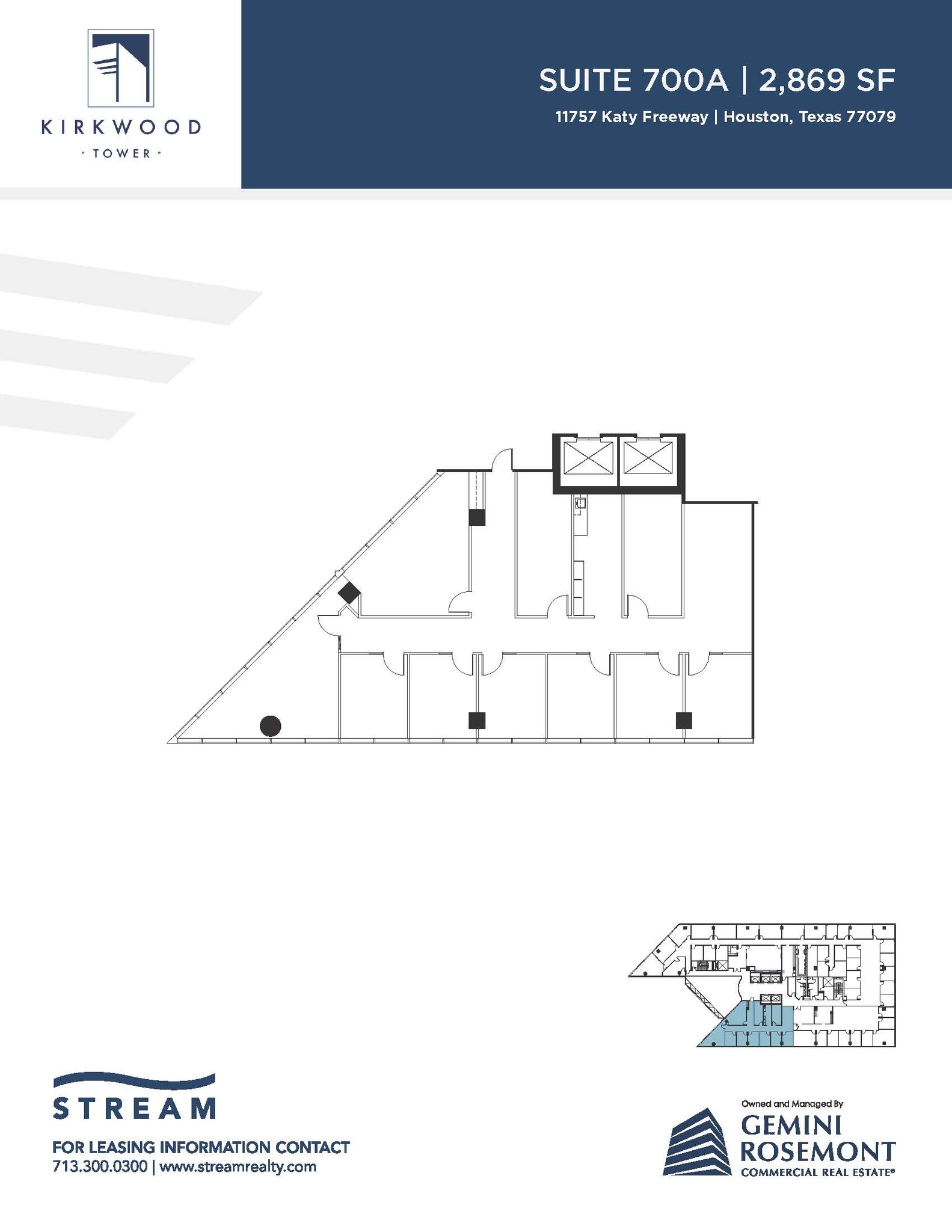 11757 Katy Fwy, Houston, TX à louer Plan d’étage- Image 1 de 1