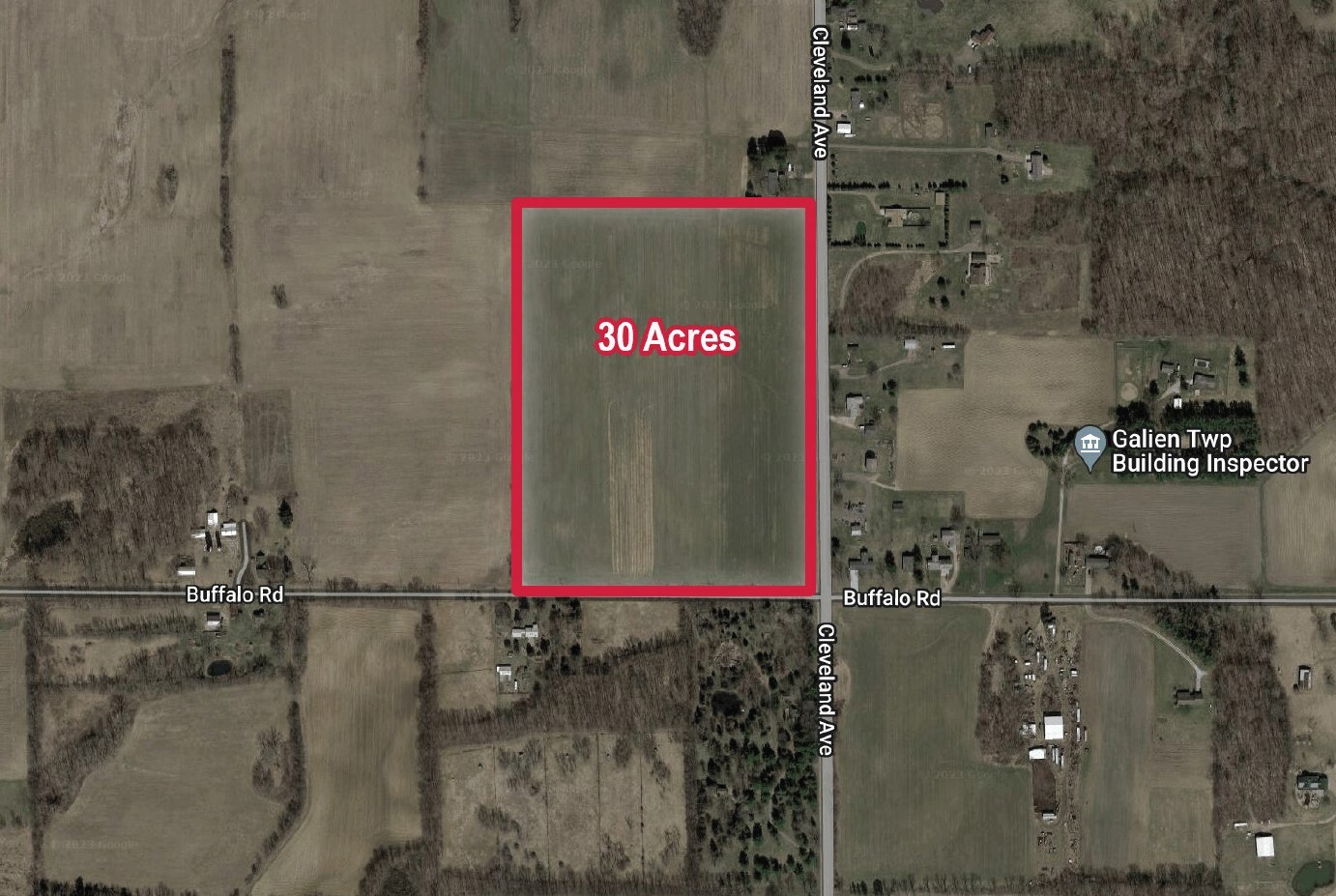 W Buffalo Rd, Galien, MI for sale Aerial- Image 1 of 1