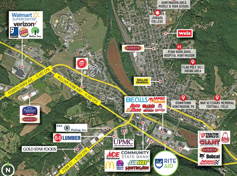 9635 William Penn Hwy, Huntingdon, PA à louer - Photo du bâtiment - Image 3 de 6