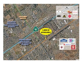 9696 Magnolia Ave, Riverside, CA - Aerial  map view