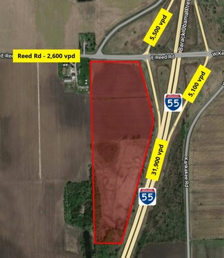 Plus de détails pour SWQ I-55 & Will RD, Braidwood, IL - Terrain à vendre