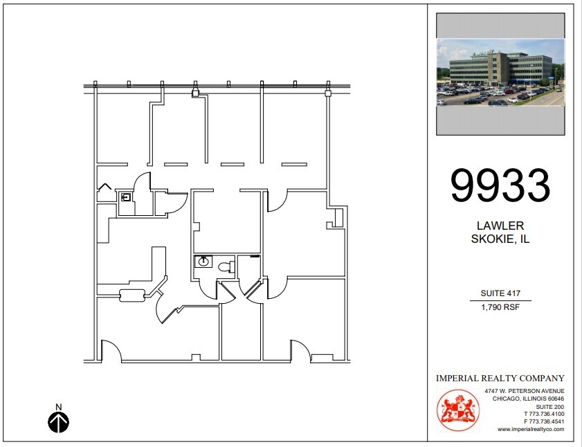 9933 Lawler Ave, Skokie, IL à louer Plan d  tage- Image 1 de 7