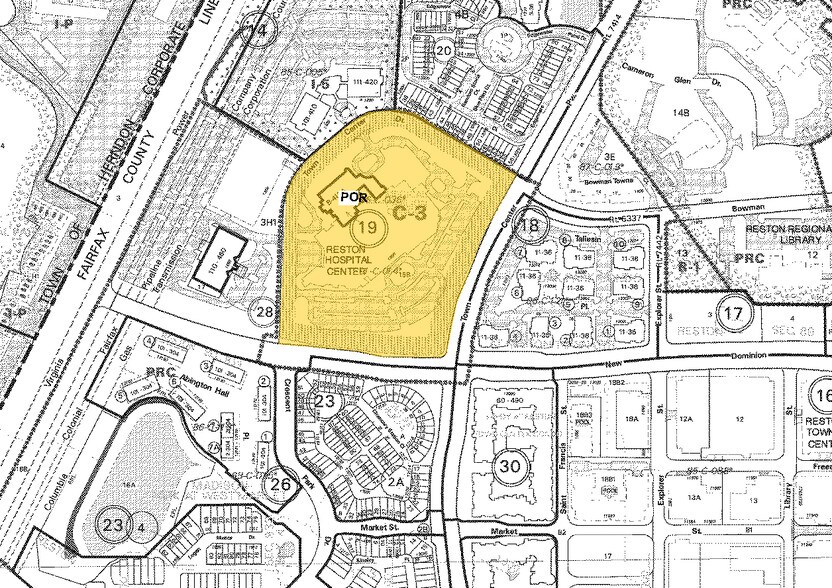 1850 Town Center, Reston, VA for lease - Plat Map - Image 2 of 9
