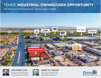 Plus de détails pour 205-209 S McClintock Rd, Tempe, AZ - Industriel à vendre