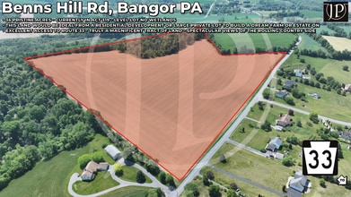 Benns Hill Rd, Bangor, PA - Aerial map view - Image1