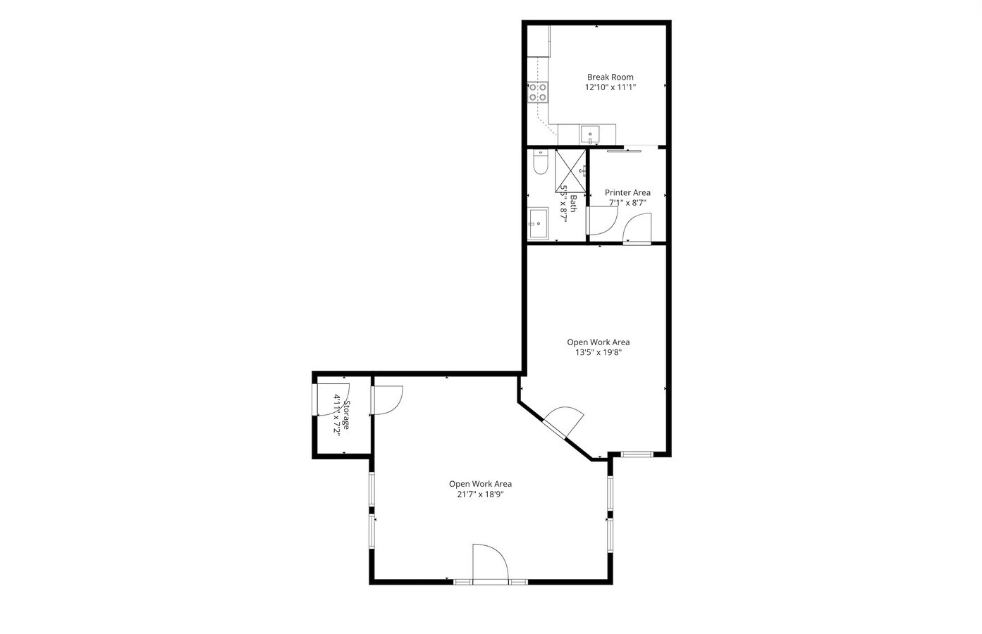 2878 S Osceola Ave, Orlando, FL 32806 - Unit 2878 5E -  - Floor Plan - Image 1 of 1