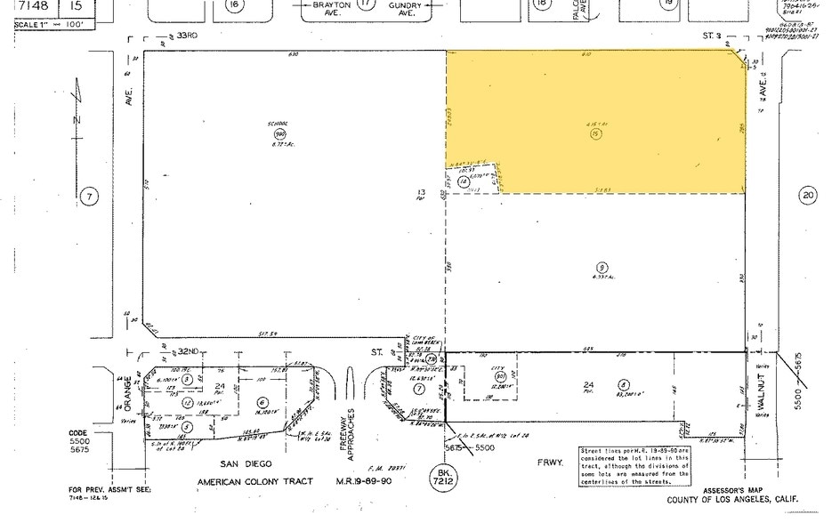1500-1510 E 33rd St, Signal Hill, CA for sale - Plat Map - Image 3 of 3