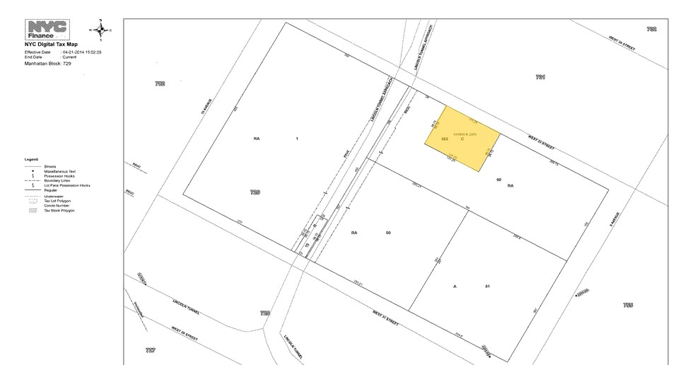 4 Manhattan West, New York, NY à vendre - Plan cadastral - Image 1 de 1