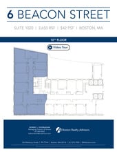 6 Beacon St, Boston, MA à louer Plan d’étage- Image 1 de 2