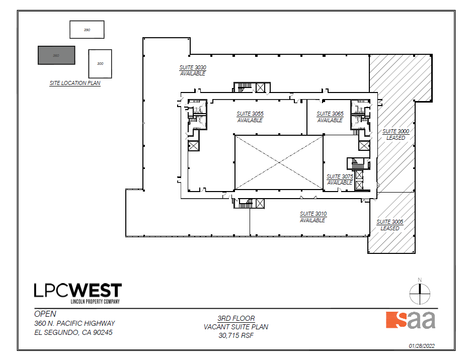 300 N Pacific Coast Hwy, El Segundo, CA à louer Plan d’étage- Image 1 de 1