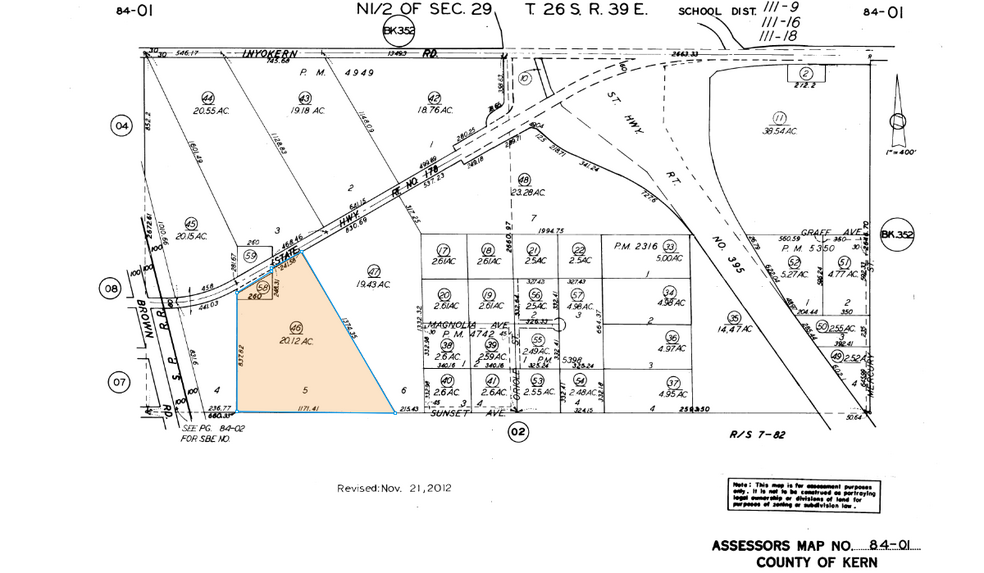 6259 Hwy 178, Inyokern, CA for sale - Plat Map - Image 2 of 32