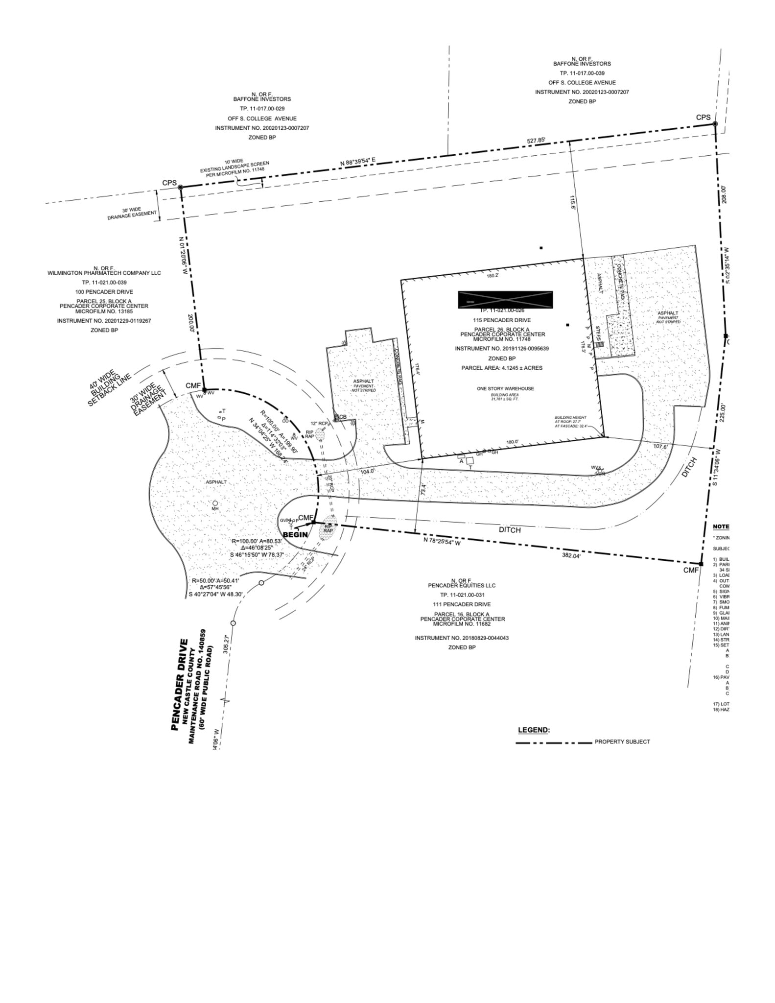 115 Pencader Dr, Newark, DE à louer Plan de site- Image 1 de 1