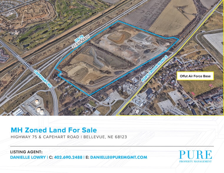 HWY 75, Bellevue, NE for sale - Aerial - Image 1 of 1