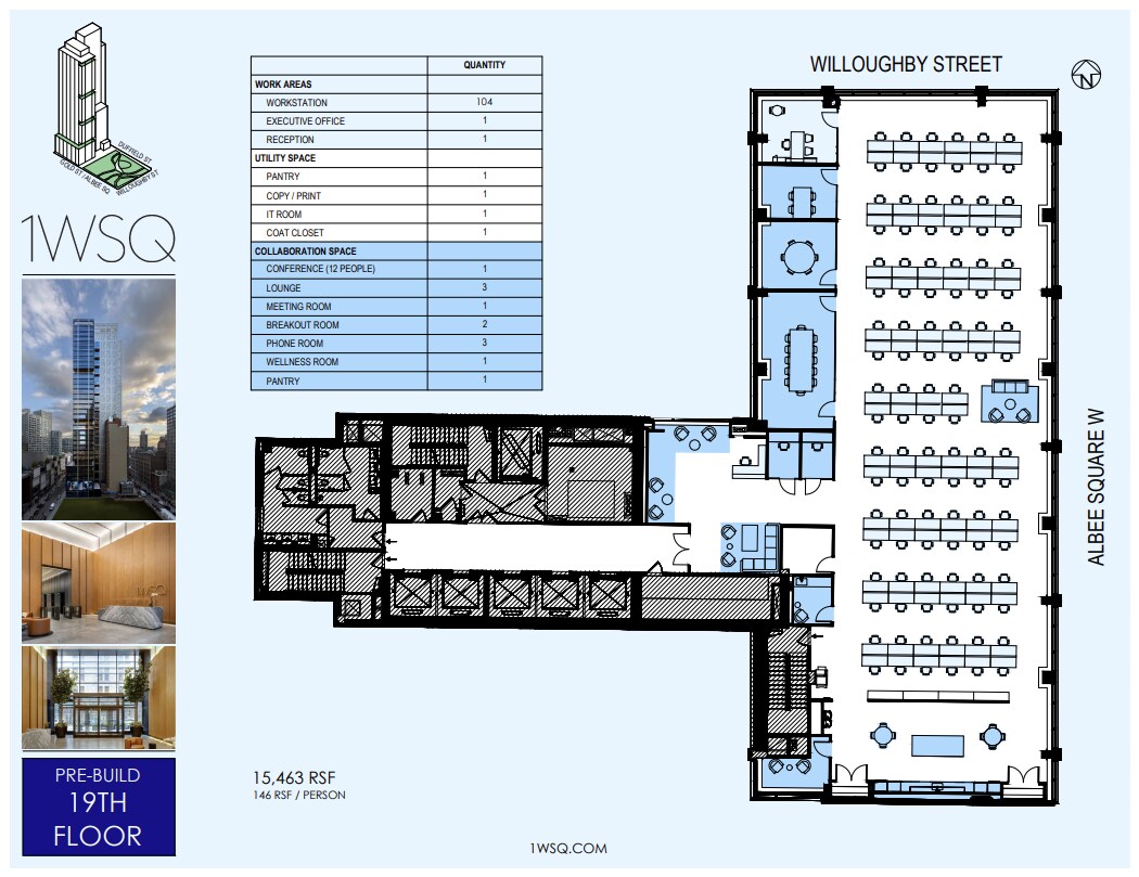 1 Willoughby Sq, Brooklyn, NY à louer Plan d’étage- Image 1 de 1