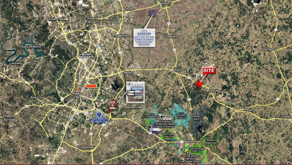 Highway 290, Elgin, TX for sale - Aerial - Image 2 of 4