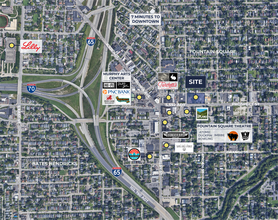 1224 Prospect St, Indianapolis, IN - AERIAL  map view