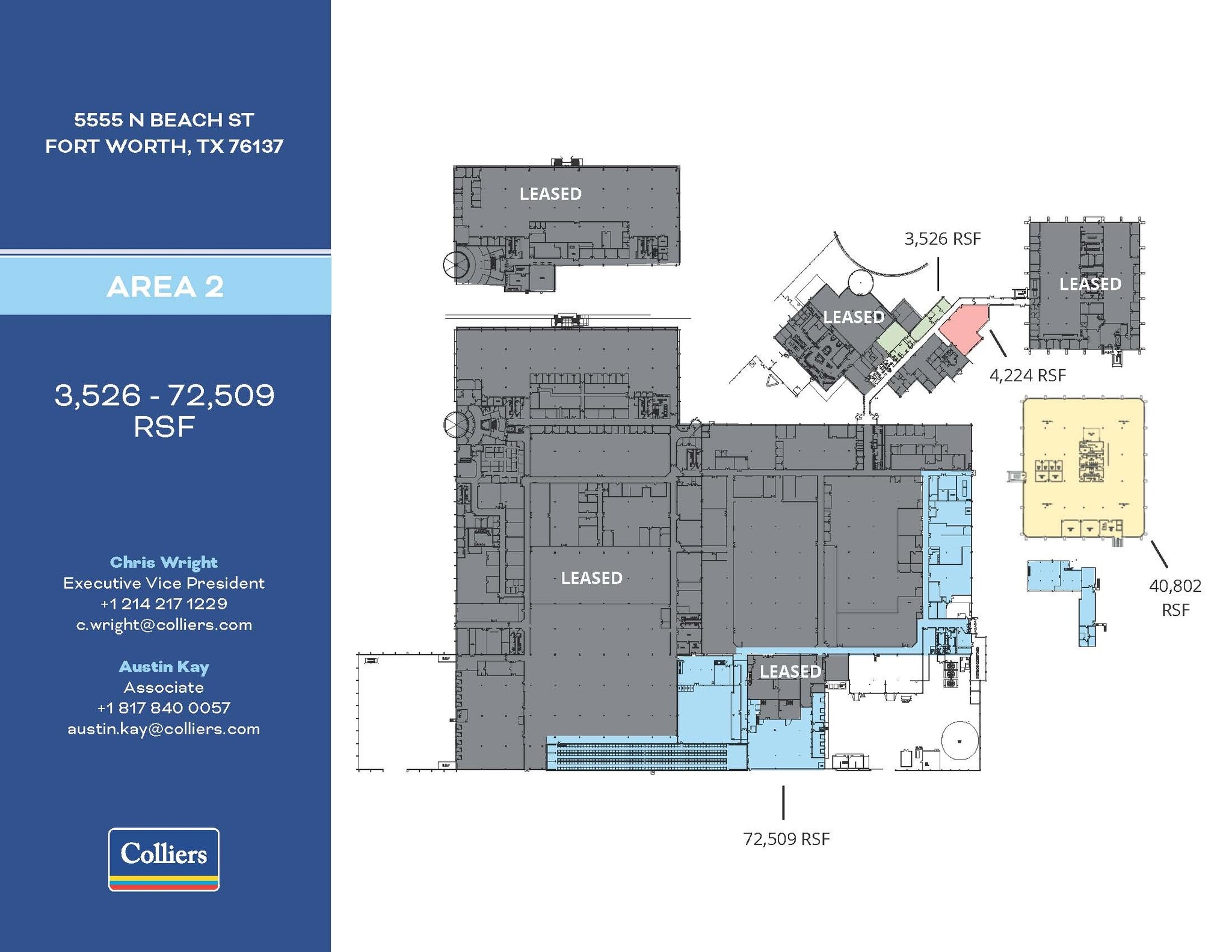 5555 N Beach St, Fort Worth, TX à louer Plan d’étage- Image 1 de 1