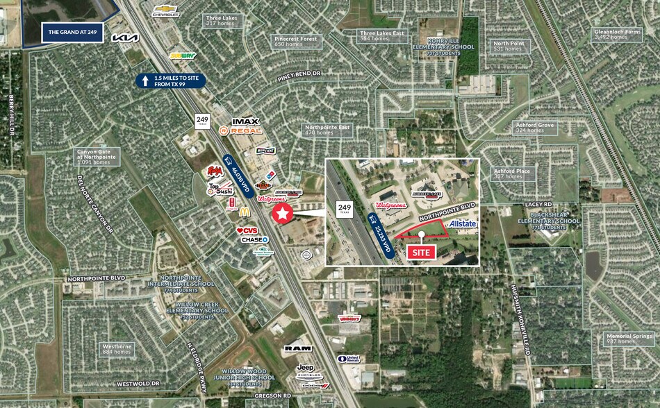 SWQ of Northpointe Boulevard & Norhill Fair Drive, Tomball, TX for sale - Aerial - Image 1 of 1