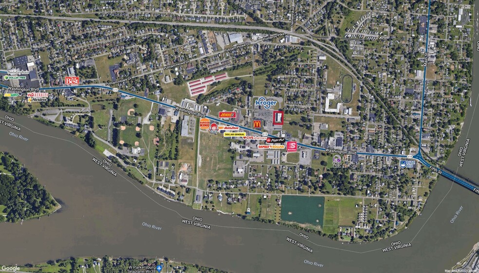 1008 Washington Blvd, Belpre, OH for lease - Aerial - Image 3 of 4