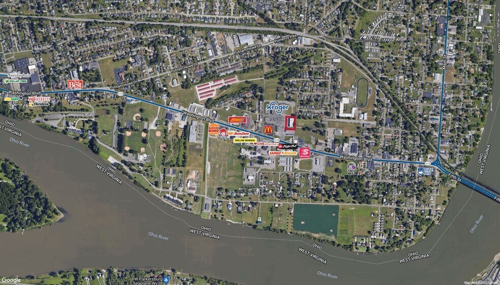 1008 Washington Blvd, Belpre, OH à louer - Aérien - Image 3 de 4