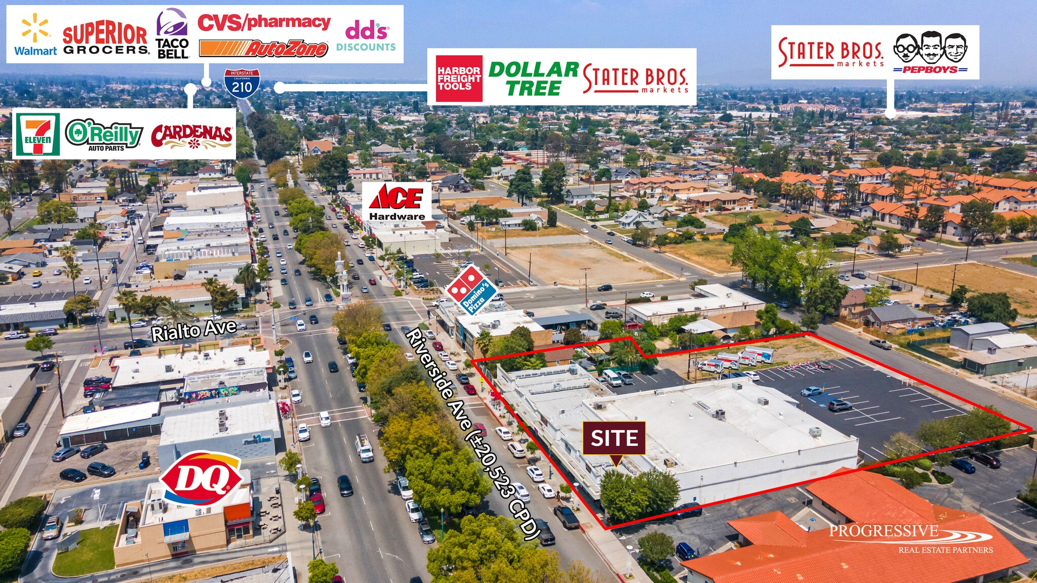 211-230 S Riverside Ave, Rialto, CA for lease Building Photo- Image 1 of 14