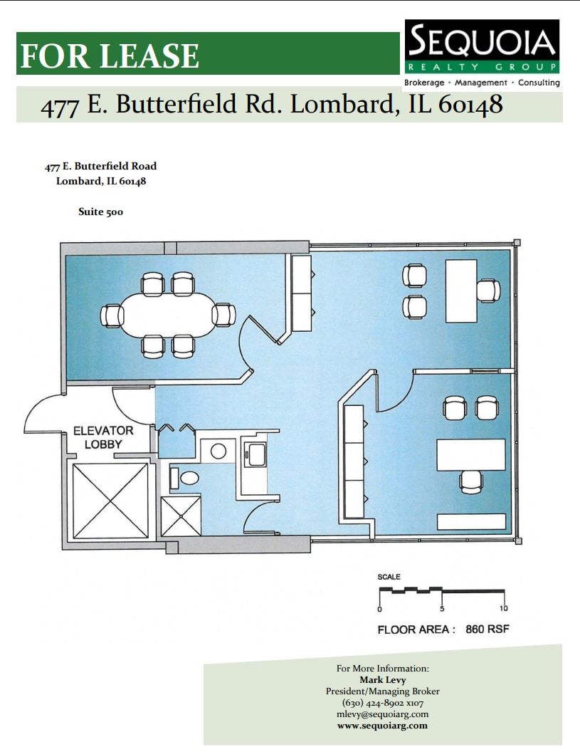 477 E Butterfield Rd, Lombard, IL à louer Plan d’étage- Image 1 de 1