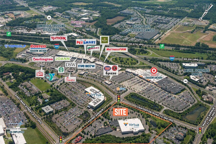 210-350 Young Ave, Moorestown, NJ à louer - Aérien - Image 2 de 9