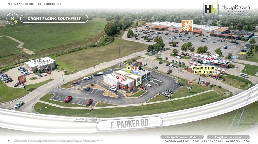 723 E Parker Rd, Jonesboro, AR for lease - Aerial - Image 3 of 4