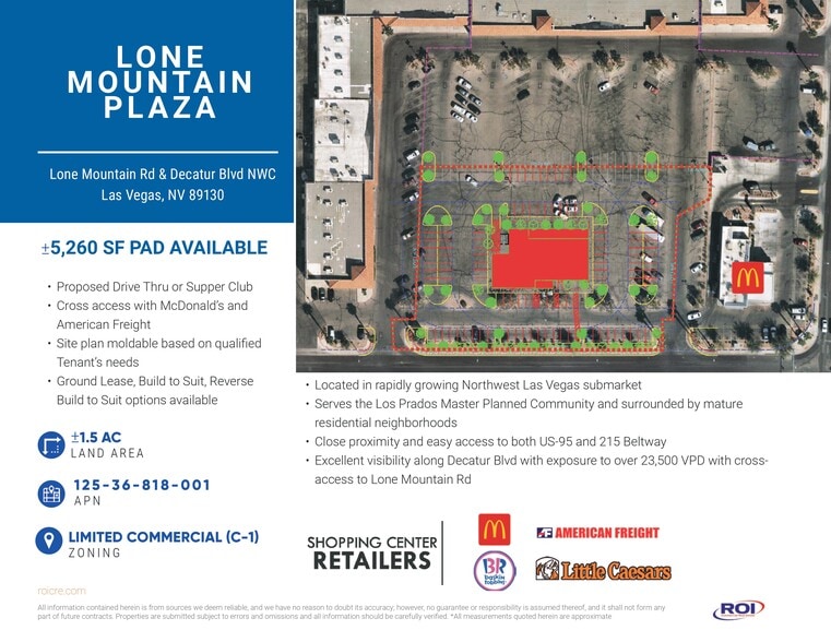 4882 W Lone Mountain Rd, Las Vegas, NV for lease - Aerial - Image 2 of 5
