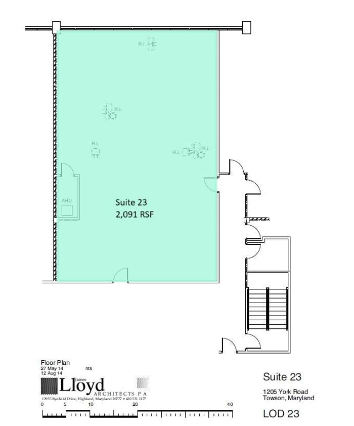 1205 York Rd, Lutherville, MD à louer Plan d’étage- Image 1 de 1